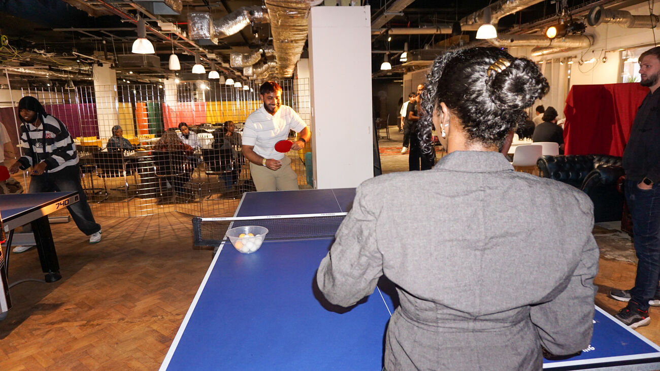 Ping pong at Sip Slow Wednesdays